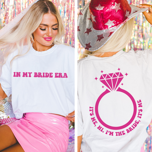 In My Bride Era T-Shirt. Eras Theme Bachelorette Party. Engagement Gift. Comfort Colors Shirt.