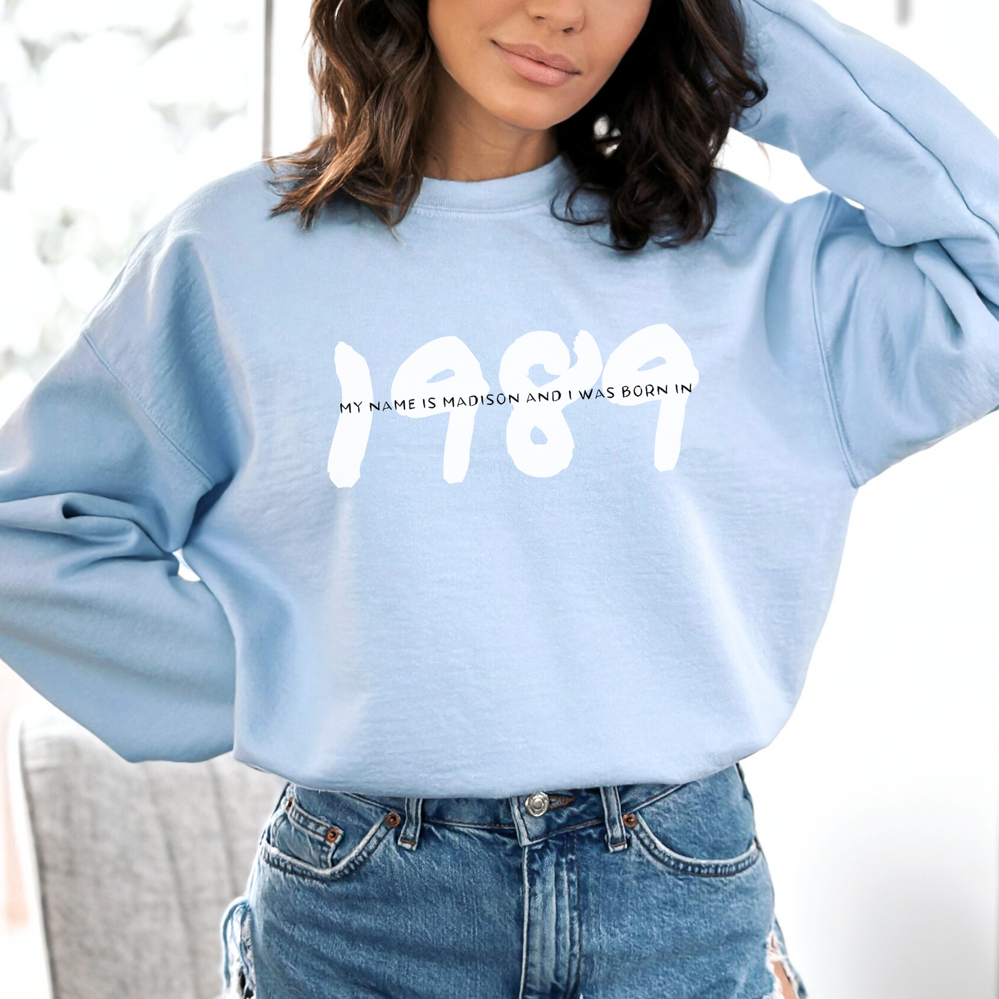 Born in 1989 Crewneck Sweatshirt