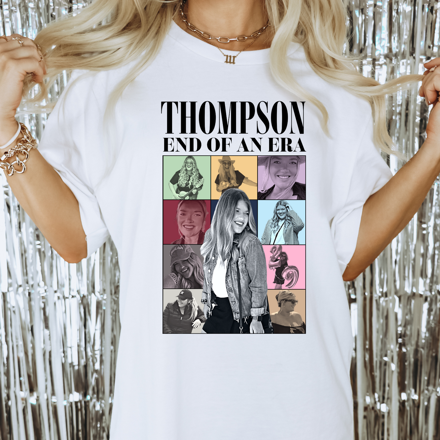 Custom Taylor Era's Theme Bachelorette Party T-Shirt. Personalized Eras Bride Shirt. Bridal Party Shirt