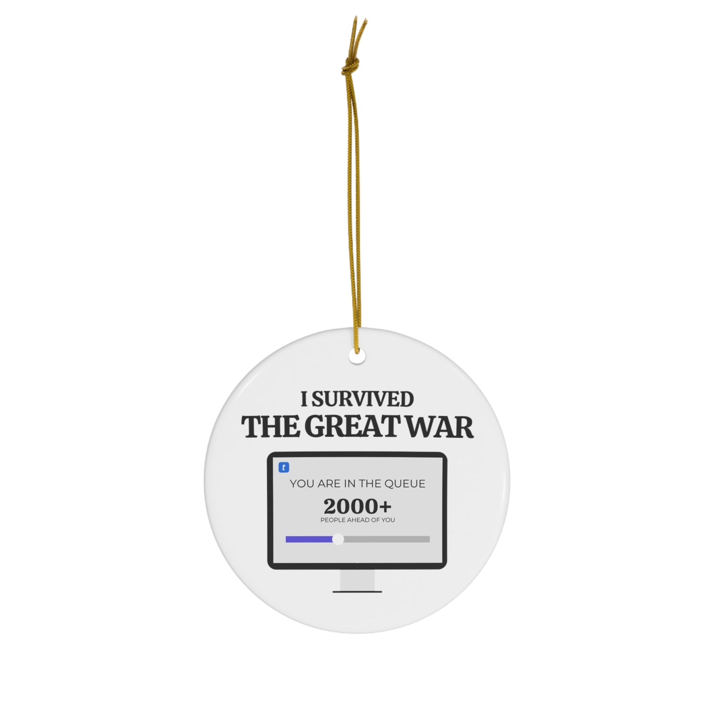 I Survived The Great War Christmas Ornament