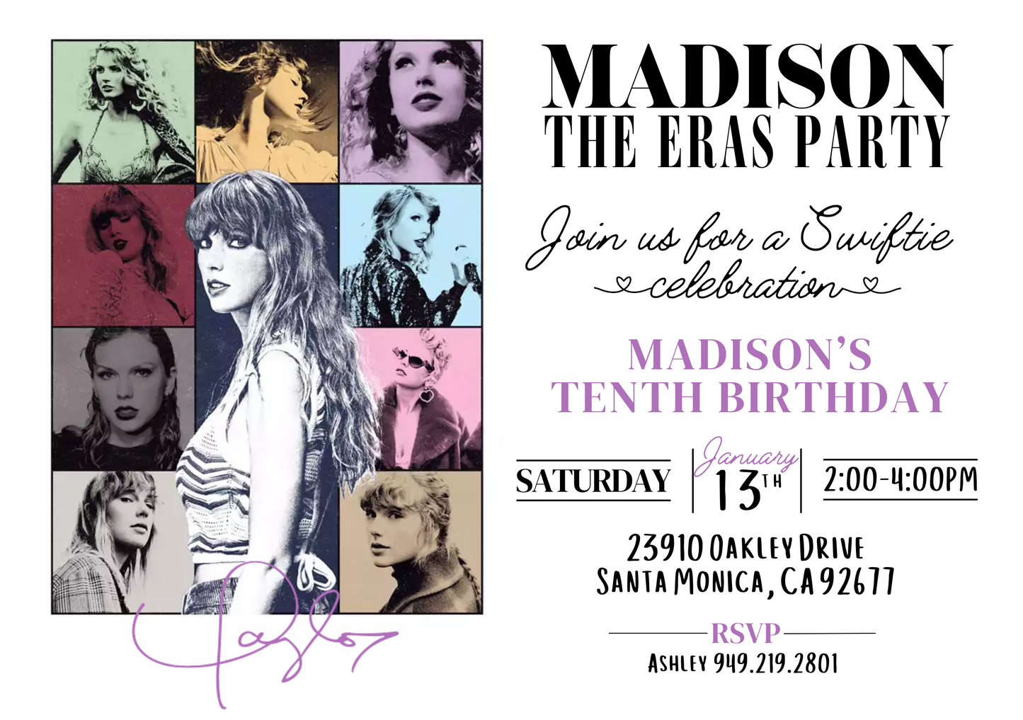 The Eras Party Invitation